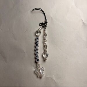 bts namjoon phone charm chain photocard phone strap